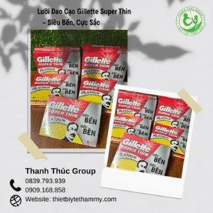 Lưỡi Dao Cạo Gillette Super Thin – Siêu Bền, Cực Sắc