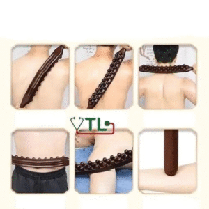 Gậy nhựa dưỡng sinh 3 hàng hạt đa công dụng, massage vai gáy, toàn thân