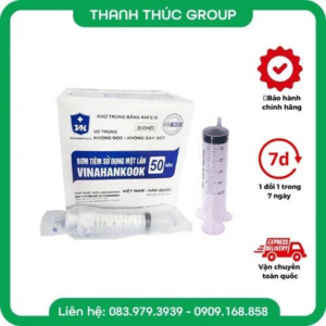 Bơm Tiêm Cho Ăn 50Cc Vinahanook Tiệt Trùng