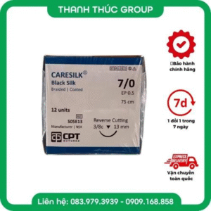 CHỈ PHẪU THUẬT KHÔNG TIÊU CPT CARESILK SILK số 7/0 - S05E13