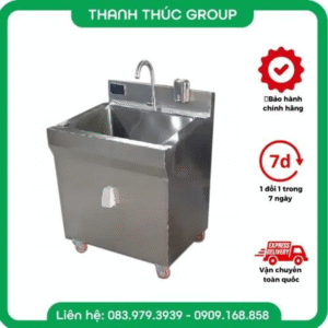 Bồn rửa tay Inox 1 vòi tự động