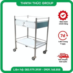 Xe đẩy 2 tầng có hộc KT 40x60 35x50