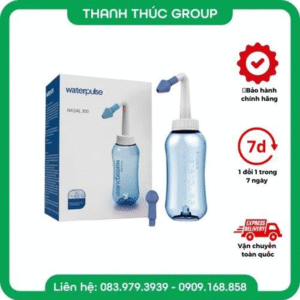 [ Tặng Nước Muối 500ML] Bình Rửa Mũi Waterpulse 300ml Cho Trẻ Em Và Người Lớn Có Van Điều Chỉnh
