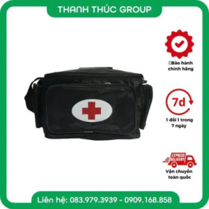 Túi Cứu Thương Y Tế Màu Đen Size Nhỏ Kích Thước 23cm x 15cm x 15cm